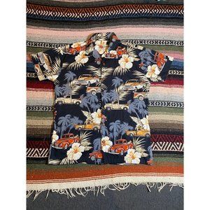 Hilo Hattie Classic Truck print Hawaiian Shirt made in Hawaii
